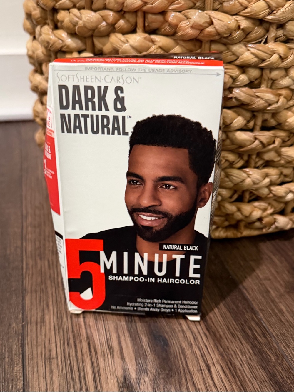 SoftSheen Carson Dark & Natural 5 minute Men's Shampoo-In Hair Color JET BLACK